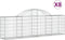 vidaXL - Schanskorven - 8 - st - gewelfd - 200x30x60/80 - cm - gegalvaniseerd - ijzer