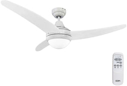 Plafondventilator met licht EDM 33803 Egeo Wit 60 W