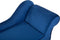 BIARRITZ - Chaise longue - Blauw - Rechterzijde - Fluweel