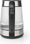 Nedis KAWK320EGS - Waterkoker - 1.7 L - Temperatuurregeling 60-100°C - Glas