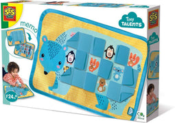 SES Tiny Talents - Memo kiekeboe - geheugenspel mat - 9 setjes zoeken - gemaakt van zacht textiel