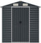 vidaXL - Tuinschuur - 191x555x198 - cm - gegalvaniseerd - staal - antracietkleurig