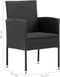 vidaXL - Tuinstoelen - 2 - st - poly - rattan - zwart