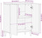vidaXL - Dressoir - 60x33,5x75 - cm - massief - mangohout