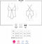 Obsessive Open kruis body - Erotische Body - Maat S/M - Zwart