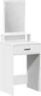 vidaXL - Witte - Kaptafel - met - Laden - - - 50x41x140 - cm