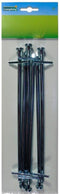 Grondpennen/tentharingen Tarzan - 6x - metaal - 23 cm - Rotspen - Spijkerharing - camping/windscherm
