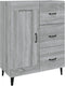 vidaXL - Dressoir - 69,5x34x90 - cm - bewerkt - hout - grijs - sonoma - eikenkleurig