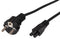 Euro naar IEC C5 Netsnoer - 2 meter - 2,5A - Zwart