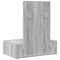 vidaXL - Wandgemonteerde - Kaptafel - in - Grijs - Sonoma, - 60x40x70 - cm