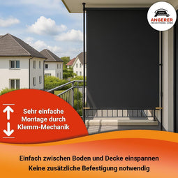 Style 120 cm - Balkonscherm - Wasbare bekleding - Zand