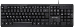 Qware Liverpool - Bedraad Toetsenbord - QWERTY US - Zwart