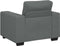 vidaXL - Fauteuil - 60 - cm - stof - donkergrijs