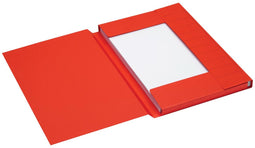 Dossiermap Secolor folio 3 kleppen 225gr rood - 25 stuks