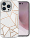 imoshion Hoesje Geschikt voor iPhone 14 Pro Hoesje Siliconen - imoshion Design hoesje - Wit / White Graphic