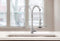 Home&Comfort LED Keukenkraan - Uittrekbare Sproeikop - Temperatuurweergave - 360° Draaibaar - Geborsteld Nikkel