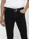 ONLY & SONS ONSWARP LIFE SKINNY - Heren jeans - Skinny fit - Zwart - Maat W30 X L34
