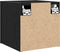 vidaXL - Wand-tv - kasten - 2 - stuks - Zwart - Eiken - 30,5x30x30 - cm