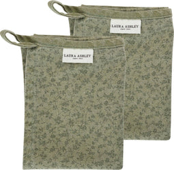 Laura Ashley Kitchen Linen Collectables Theedoeken set van 2 Wild Clematis Sage