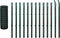 vidaXL - Euro - hek - 25x1,5 - m - staal - groen