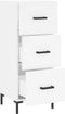 vidaXL - Dressoir - 34,5x34x90 - cm - bewerkt - hout - wit