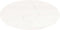 vidaXL - Tafelblad - ovaal - 80x40x2,5 - cm - massief - grenenhout - wit