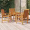 vidaXL - Tuinstoelen - 3 - st - massief - acaciahout