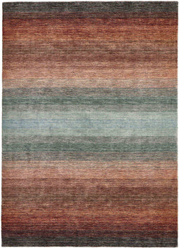 MOMO Rugs Panorama Kelim Dark Brown Vloerkleed - 200x300 - Rechthoek - Laagpolig Tapijt - Modern - Meerkleurig