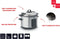 FRITEL RC 1377 - Rijst- en pastakoker - 6L - 1100W - 3 functies - Inox