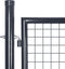 vidaXL - Gaaspoort - 289x75 - cm - gegalvaniseerd - staal - grijs