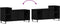 vidaXL - Tv-kast - Zwart - Eiken - 100x35x55 - cm - Engineered - Wood