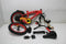 Volare Disney Cars - Kinderfiets - 14 Inch - Handrem en Zijwieltjes - Rood