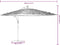 vidaXL - Parasol - met - stalen - paal - 290x290x238 - cm - blauw