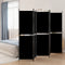 vidaXL - Kamerscherm - met - 5 - panelen - 250x180 - cm - stof - zwart