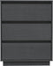 vidaXL - Dressoir - 60x34x75 - cm - massief - grenenhout - grijs
