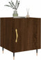 vidaXL - Nachtkastje - 40x40x50 - cm - bewerkt - hout - bruin - eikenkleur