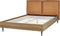 LIMANTON - Bed - Goudbruin - 140 x 200 cm - Kunstleer