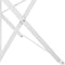 vidaXL - Vouwstoelen - voor - in - de - tuin, - set - van - 2, - wit, - staal