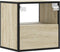 vidaXL - Nachtkastje - wandgemonteerd - 40x31x39,5 - cm - sonoma - eikenkleurig
