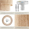 tectake® Plafondlamp Lignea Lux - Hanglamp Boho stijl - Ø45 x 27,5 cm - Jute lampenkap - 40W - Decoratieve sfeerlamp