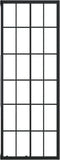 vidaXL - Douchecabine - 70x70x180 - cm - mat - ESG - zwart