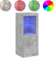 vidaXL - Dressoir - met - LED-verlichting - 41x37x100 - cm - betongrijs