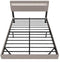 Juskys Lissabon - Zwevend bed - Incl. LED - Beige - 140x200cm