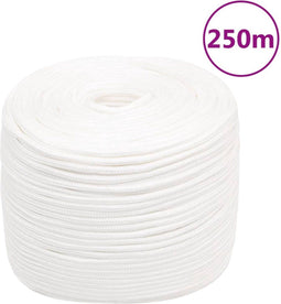 vidaXL - Boottouw - 8 - mm - 250 - m - polypropyleen - volwit