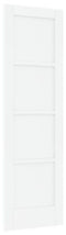 vidaXL - Interne - Deur - 'ORKDAL'Wit - 61x198,5x4 - cm - Massief - Vurenhout