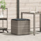 vidaXL - Kussenbox - Grijs - 50x50x50 - cm - Poly - Rattan