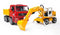 Bruder 2751 - MAN vrachtwagen - Liebherr kraan - Geel Wit Rood