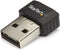 Startech.com USB433ACD1X1 - USB Wi-Fi adapter - AC600 Dual-Band 433Mbps - Zwart