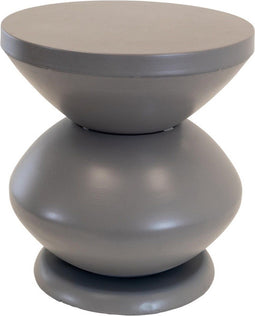 Louis bijzettafel metaal ø35x37cm - grijs