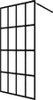 vidaXL - Inloopdouchewand - 100x195 - cm - transparant - gehard - glas